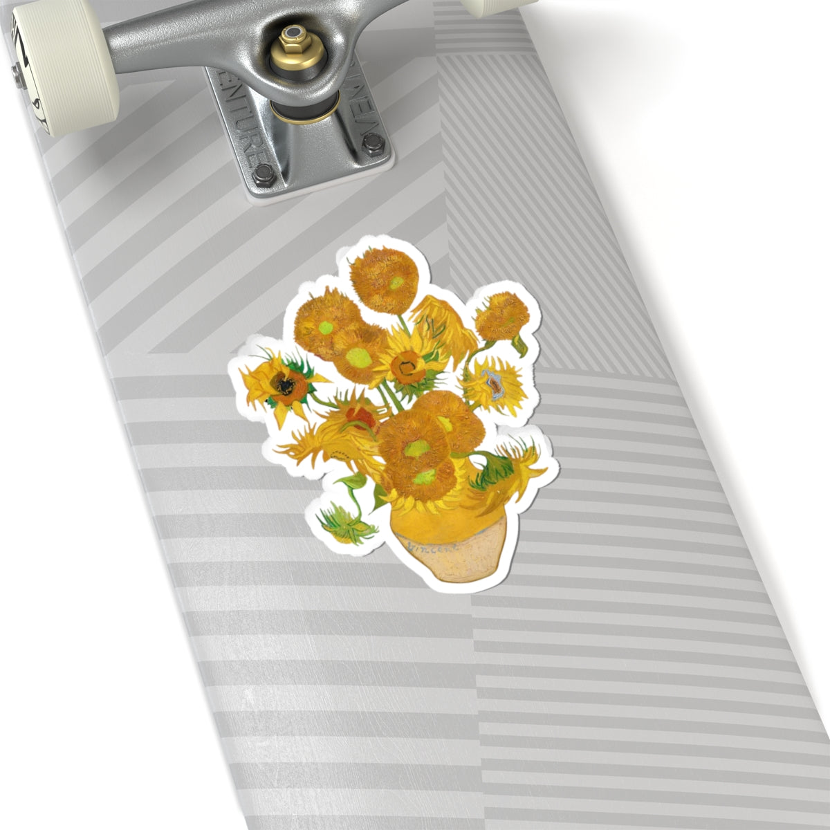 Van Gogh Sunflower Decal Sticker, Perfect Gift, Art Sticker for Laptop and Water Bottle