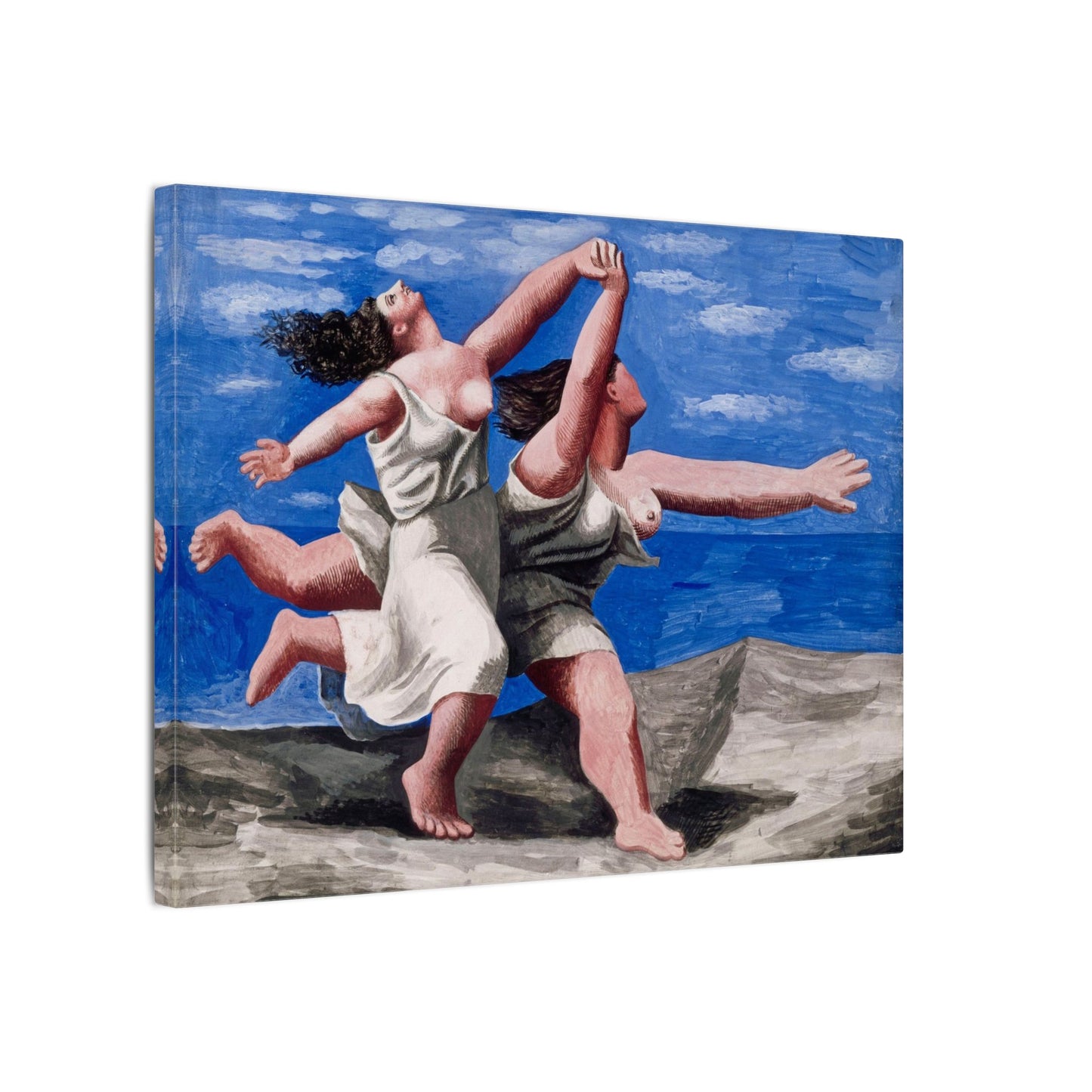 Pablo Picasso Two Women Running on the Beach Canvas Print, Race Classic Artwork, Eco Friendly Canvas for Modern Decor