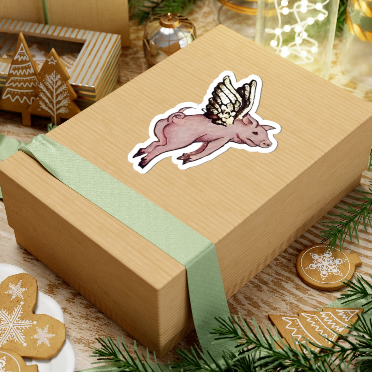 Medieval Pig Sticker, Mystical Art Decal for Laptop, Water Bottle, Unique Gift, Cool Adhesive