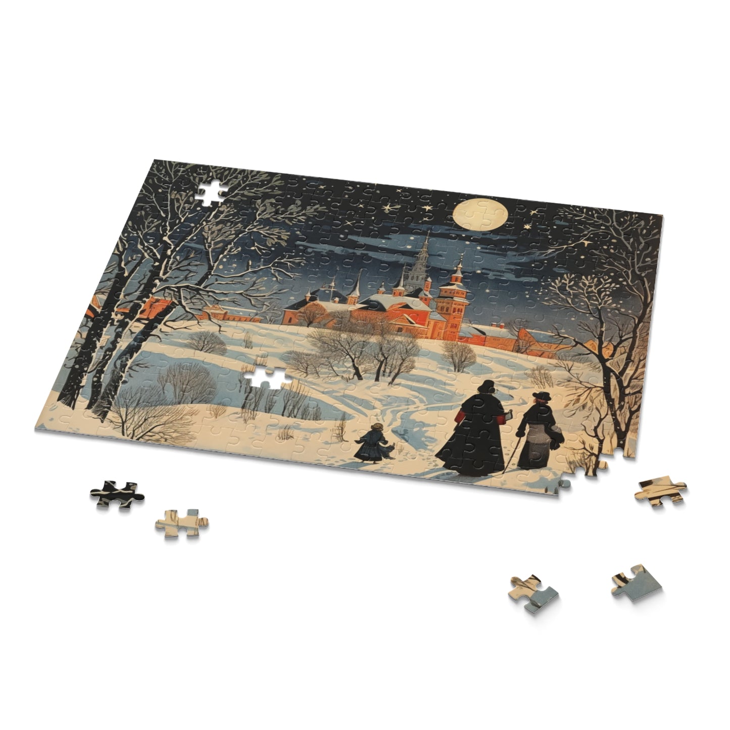 Doctor Zhivago Inspired Puzzle - Literary Artwork | Anxiety Relief | Perfect Gift for Book Lovers | 120 or 252 Pieces