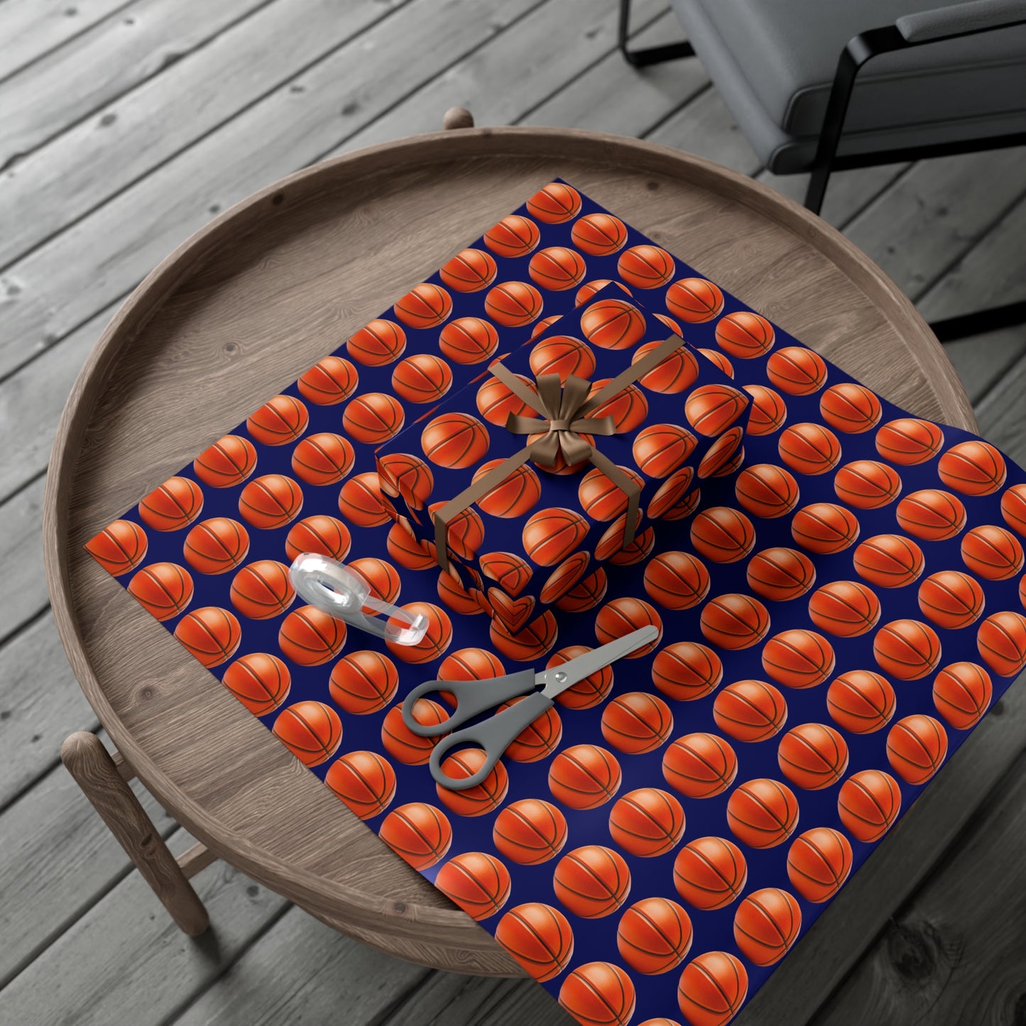 Basketball Wrapping Paper - Navy Blue - Perfect Gift for Him, Boyfriend, basketball fans