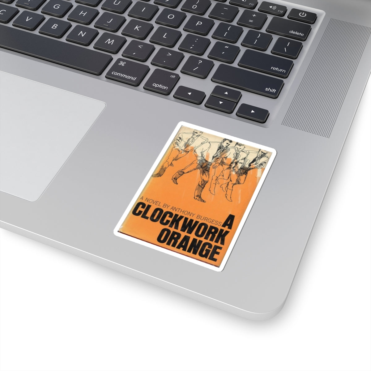Vintage Book Cover Sticker, A Clockwork Orange by Anthony Burgess, Literature Gift, Book Lover Decal, Retro Aesthetic