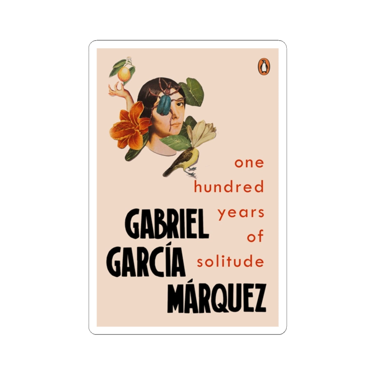 One Hundred Years of Solitude Sticker - Gabriel Garcia Marquez Book Cover Decal - Perfect Gift for Literature Lovers & Students