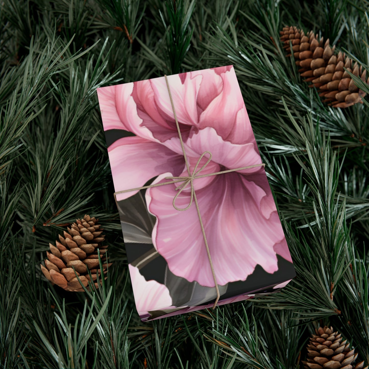 Pink Peonies and Crystal Dreams Gift Wrapping Paper - Luxurious and Elegant Floral Wrap