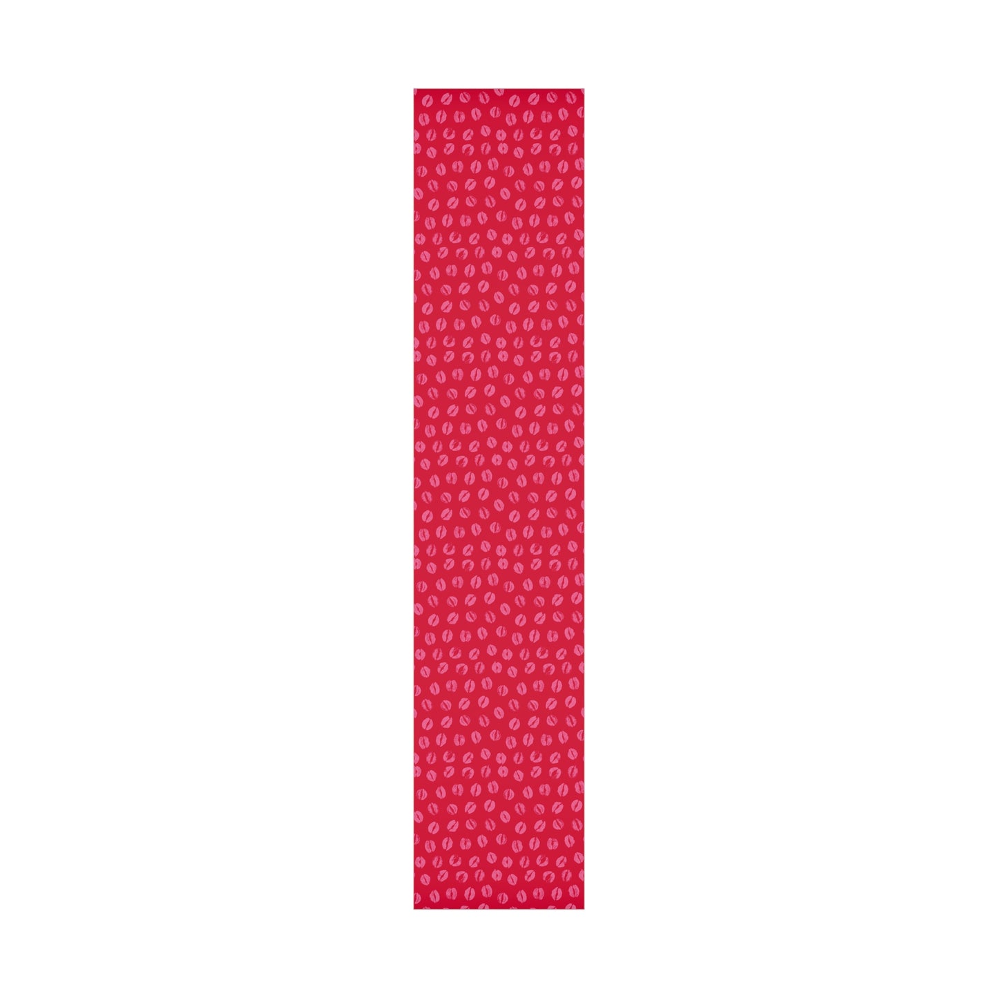 Chic Pink Lipstick Kisses Gift Wrap, Birthday Wrapping Paper, Stylish Red and Pink Design