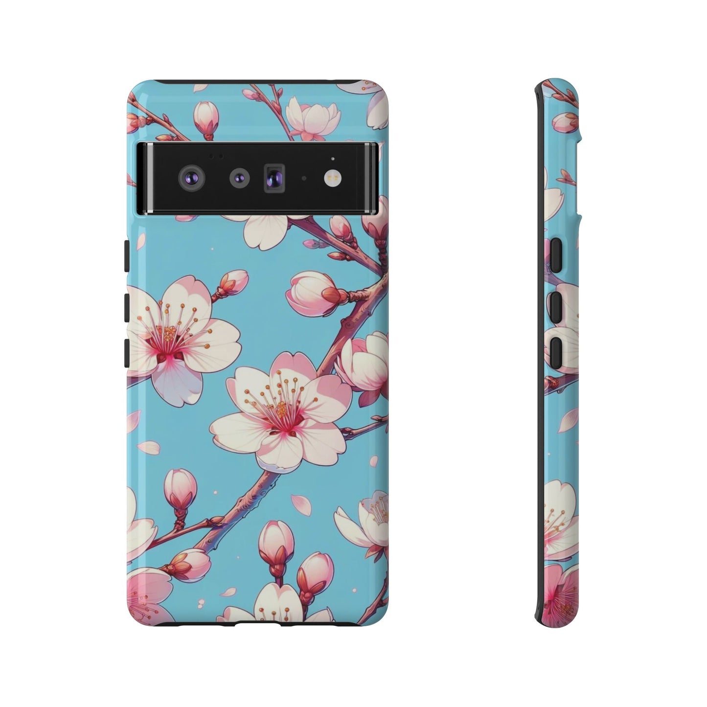 Anime Phone Case, Sakura Blossom Tough Case, Friend Gift, Japanese Culture, Protective Cover, Anime Lover Gift