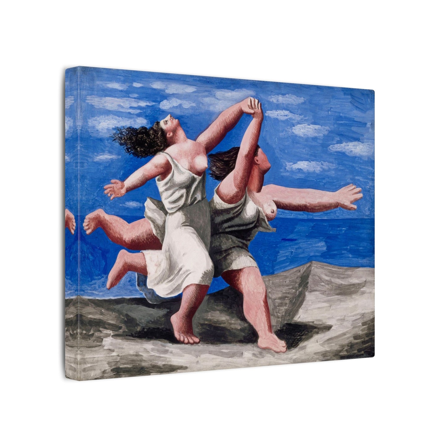 Pablo Picasso Two Women Running on the Beach Canvas Print, Race Classic Artwork, Eco Friendly Canvas for Modern Decor
