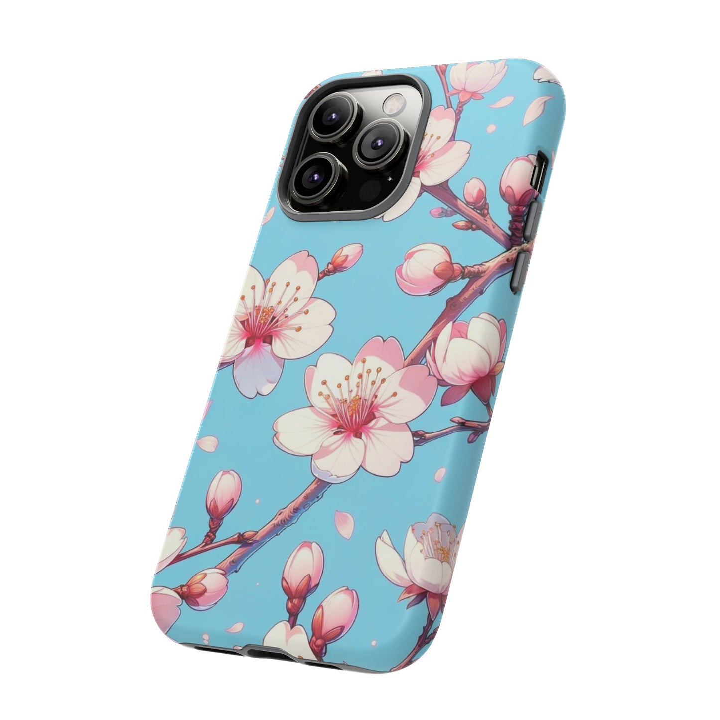 Anime Phone Case, Sakura Blossom Tough Case, Friend Gift, Japanese Culture, Protective Cover, Anime Lover Gift