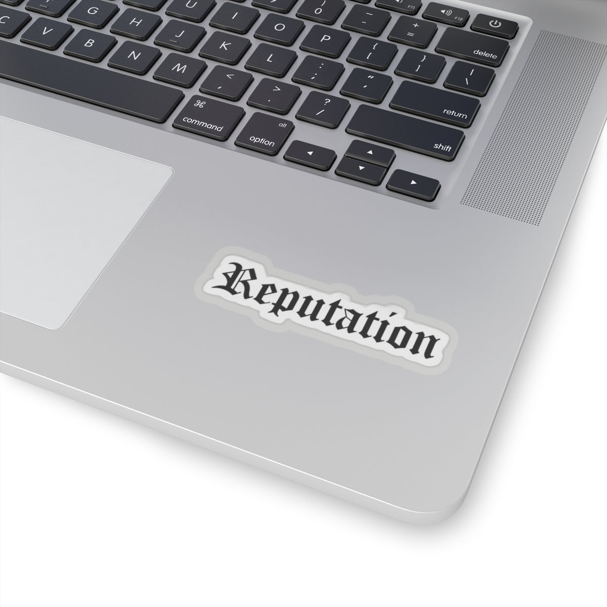 Reputation Font Vinyl Sticker, Edgy Kiss Cut Decal for Fans, Perfect for Water Bottles, Laptops, and More