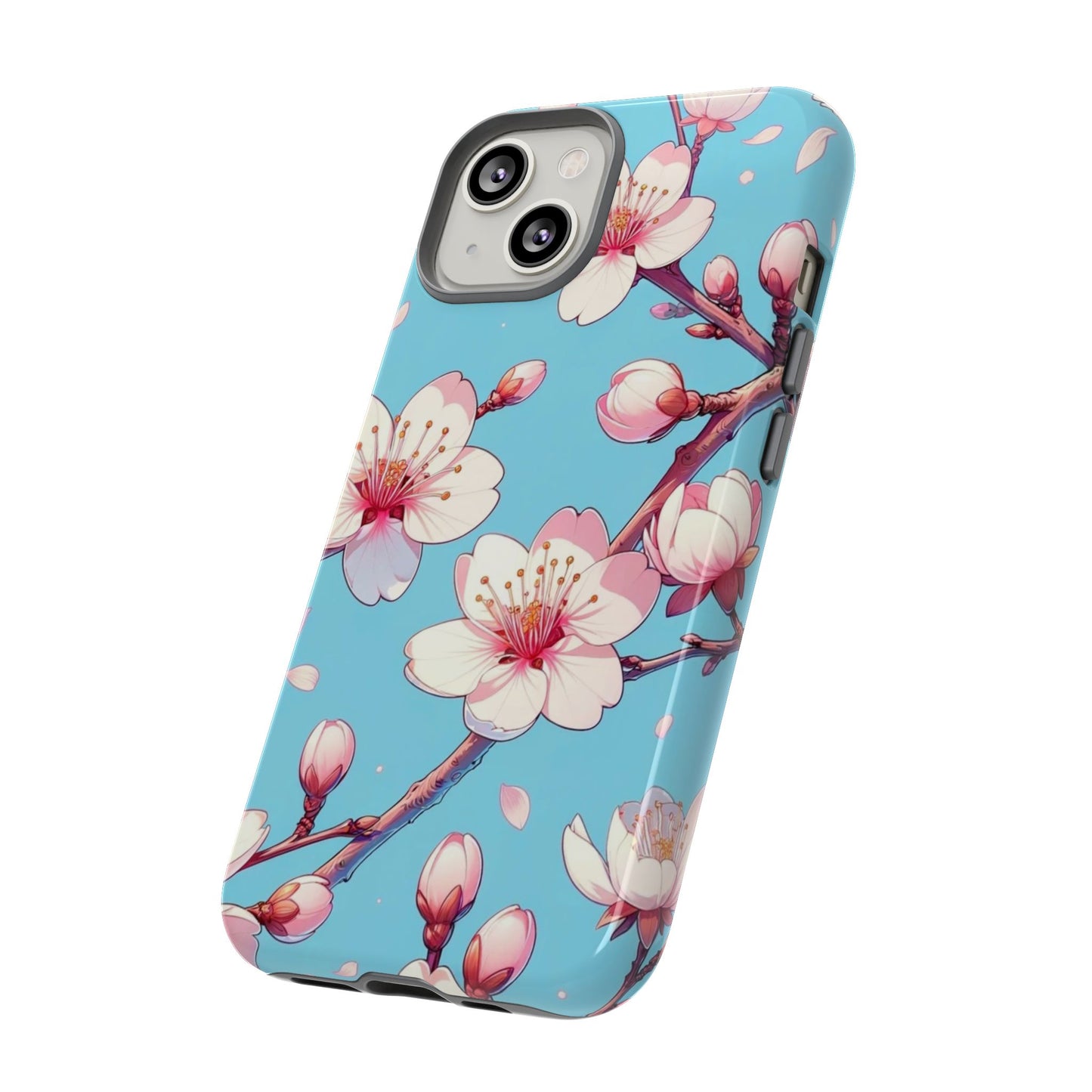 Anime Phone Case, Sakura Blossom Tough Case, Friend Gift, Japanese Culture, Protective Cover, Anime Lover Gift