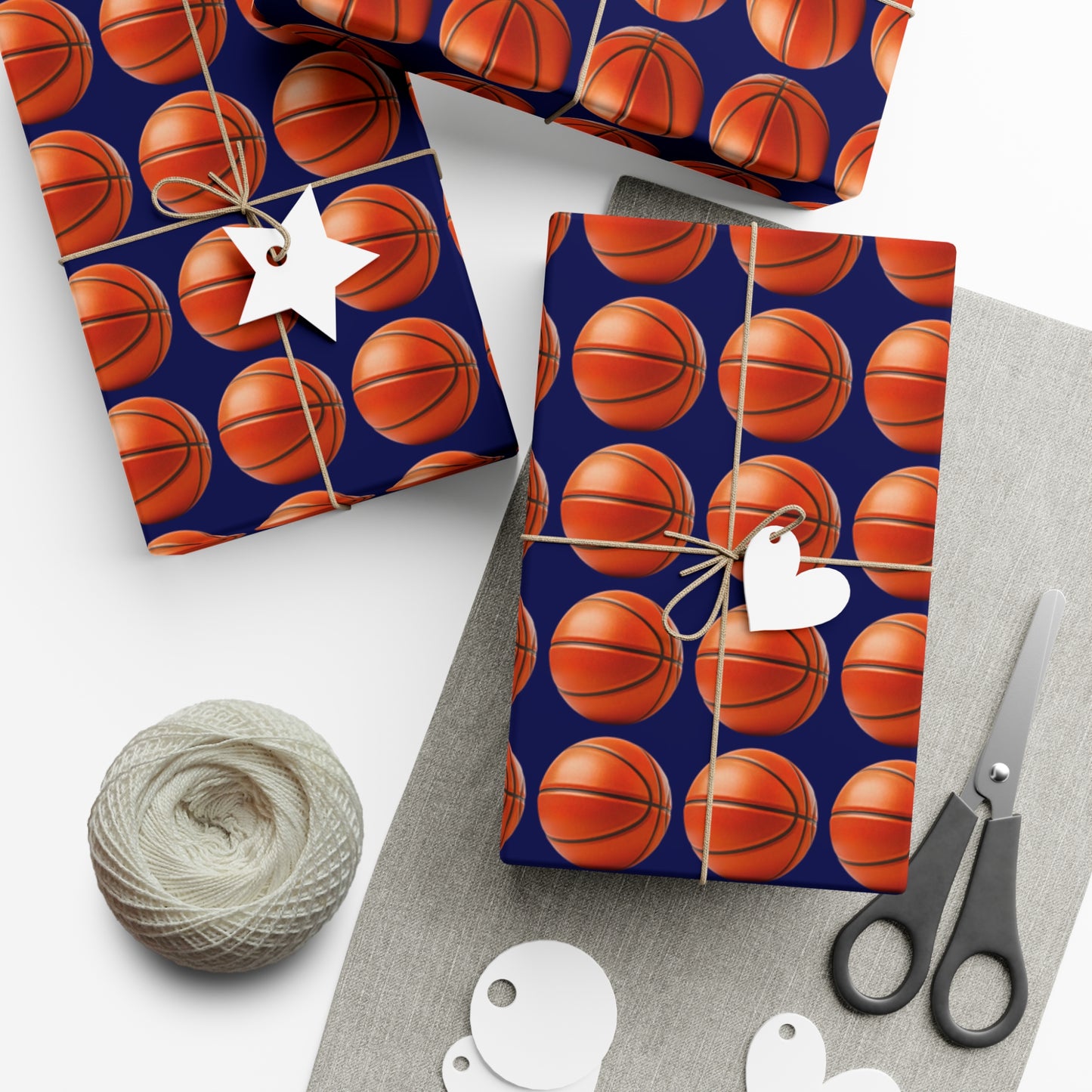 Basketball Wrapping Paper - Navy Blue - Perfect Gift for Him, Boyfriend, basketball fans