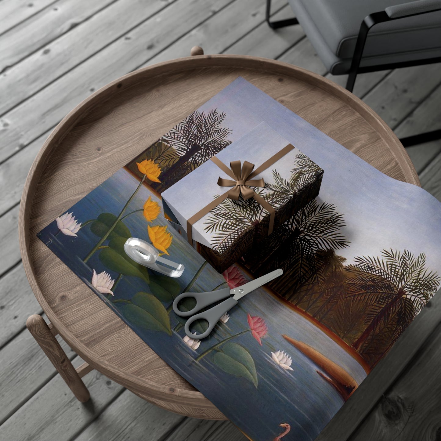 The Flamingoes by Henri Rousseau Wrapping Paper - Artistic and Premium Quality Gift Wrap - Unique & Timeless Design - Eco-Friendly