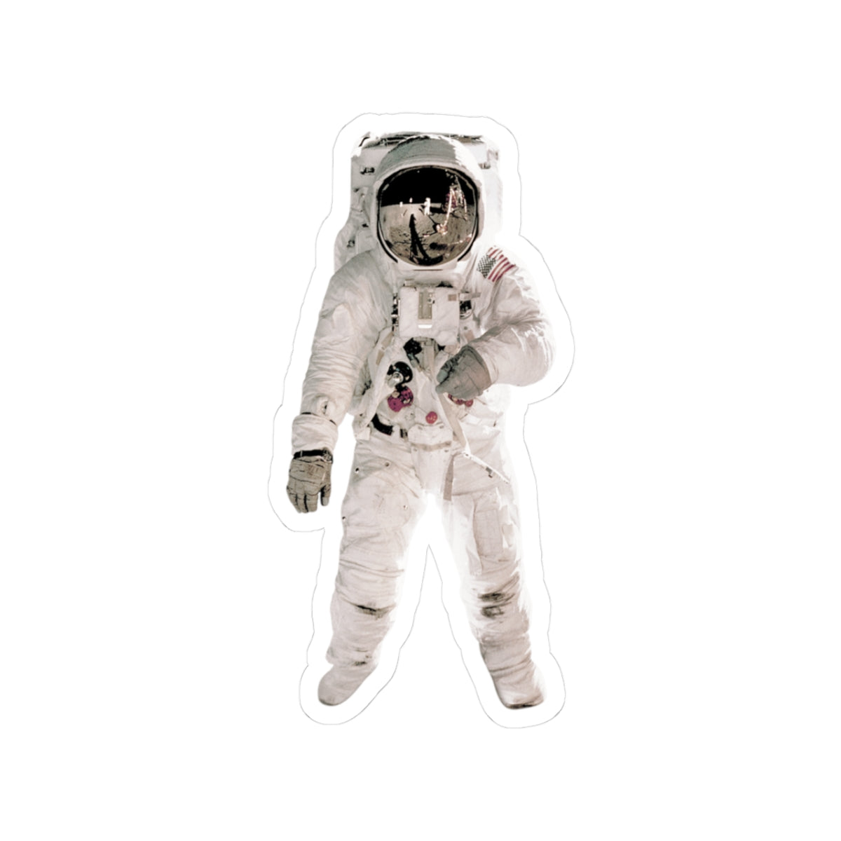 American Astronaut Sticker - Space Enthusiast Gift, Cosmic Decor, Outer Space Laptop Decal, NASA Theme Vinyl Sticker