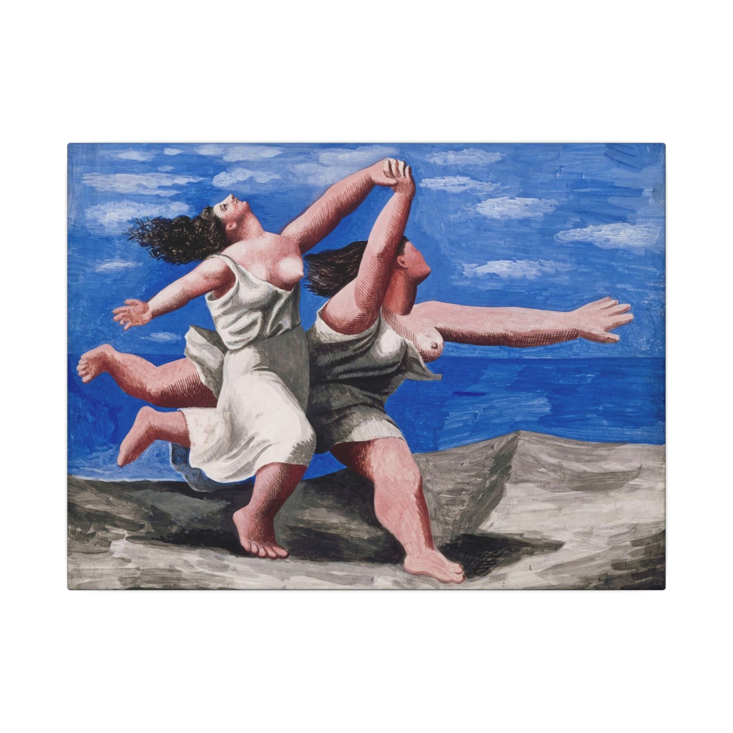 Pablo Picasso Two Women Running on the Beach Canvas Print, Race Classic Artwork, Eco Friendly Canvas for Modern Decor