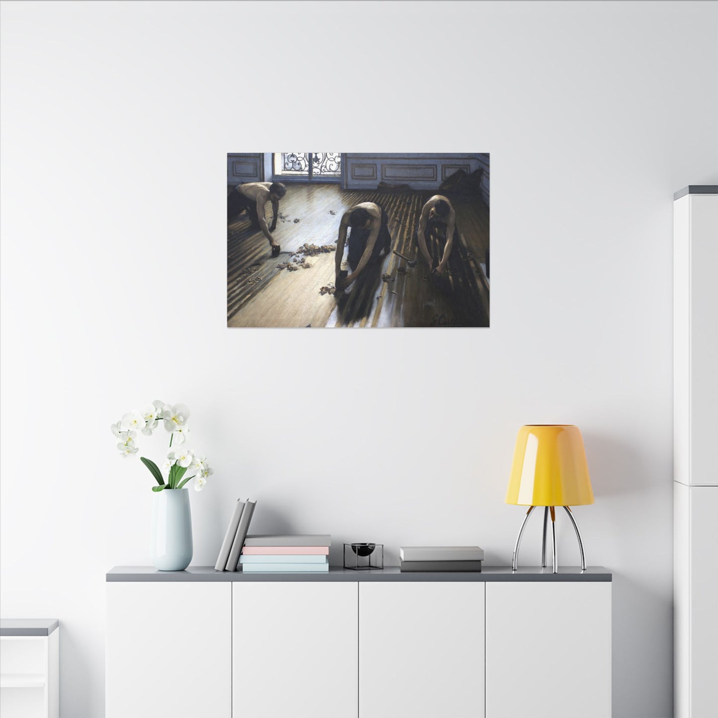 Gustave Caillebotte The Parquet Planers Canvas, French Impressionist Urban Art, Eco Friendly Wall Art for Home Decor