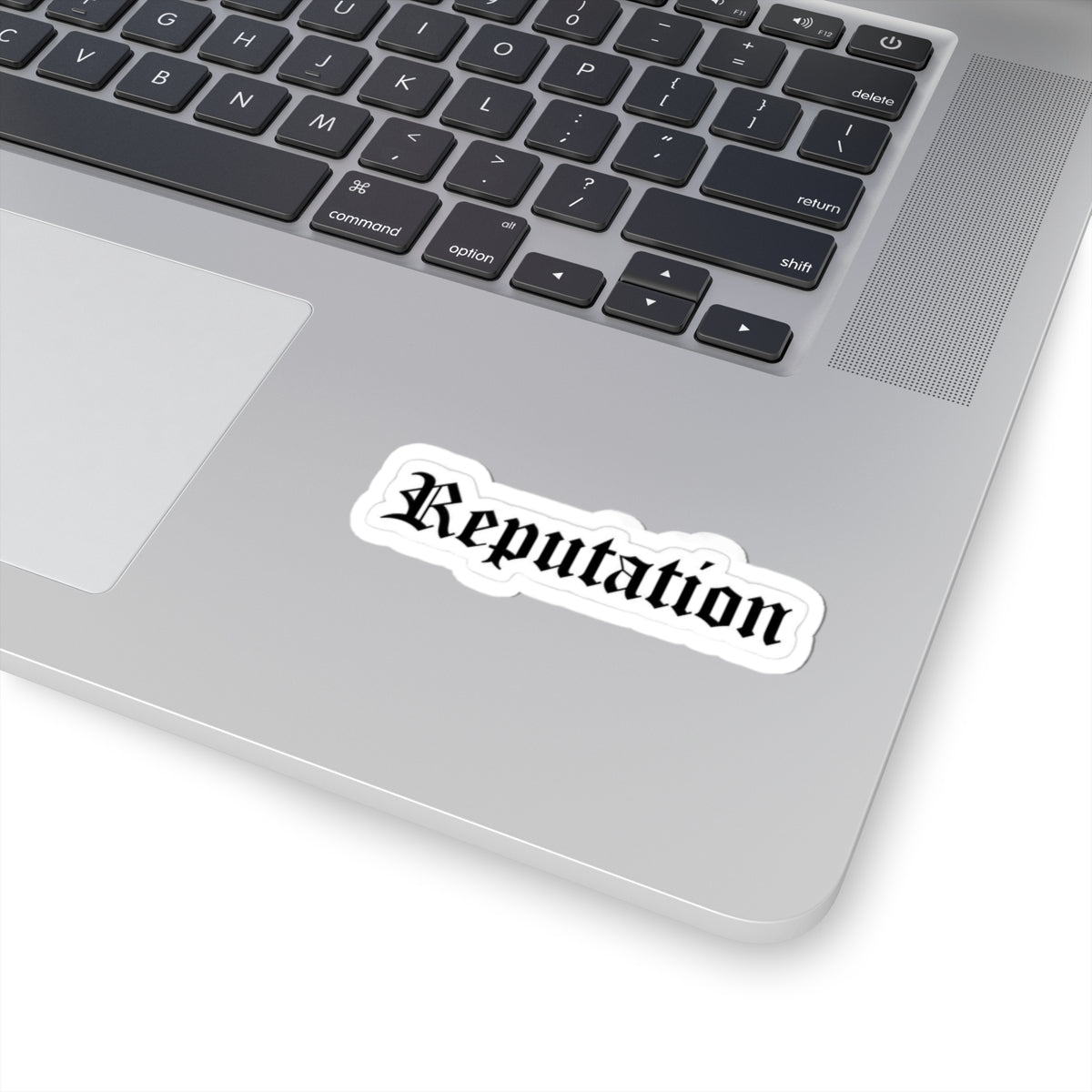 Reputation Font Vinyl Sticker, Edgy Kiss Cut Decal for Fans, Perfect for Water Bottles, Laptops, and More