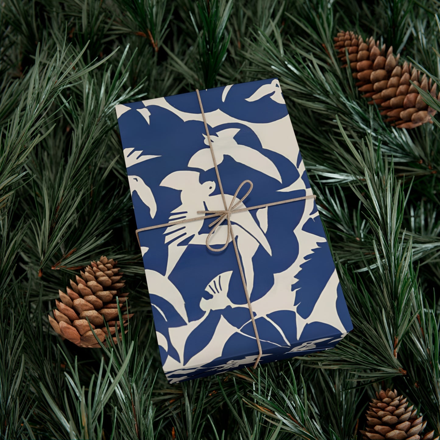 Vintage Pigeon Bird Pattern Gift Wrapping Paper - Elegant Blue and White Design from Rijksmuseum, Classic Gift Wrap - Eco Friendly