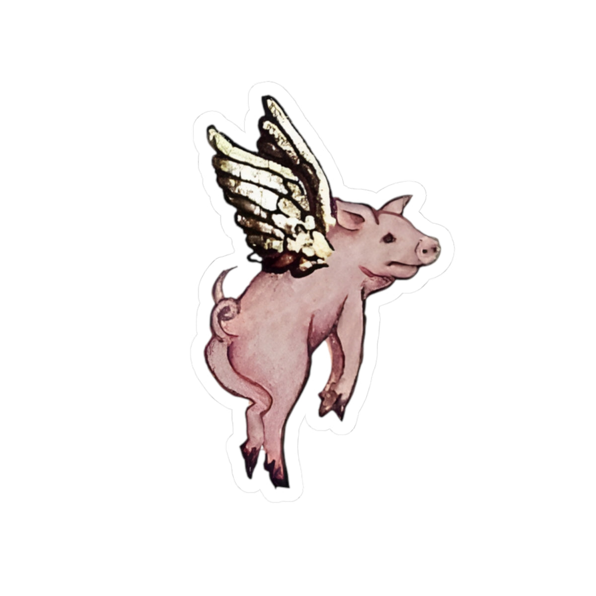 Medieval Pig Sticker, Mystical Art Decal for Laptop, Water Bottle, Unique Gift, Cool Adhesive