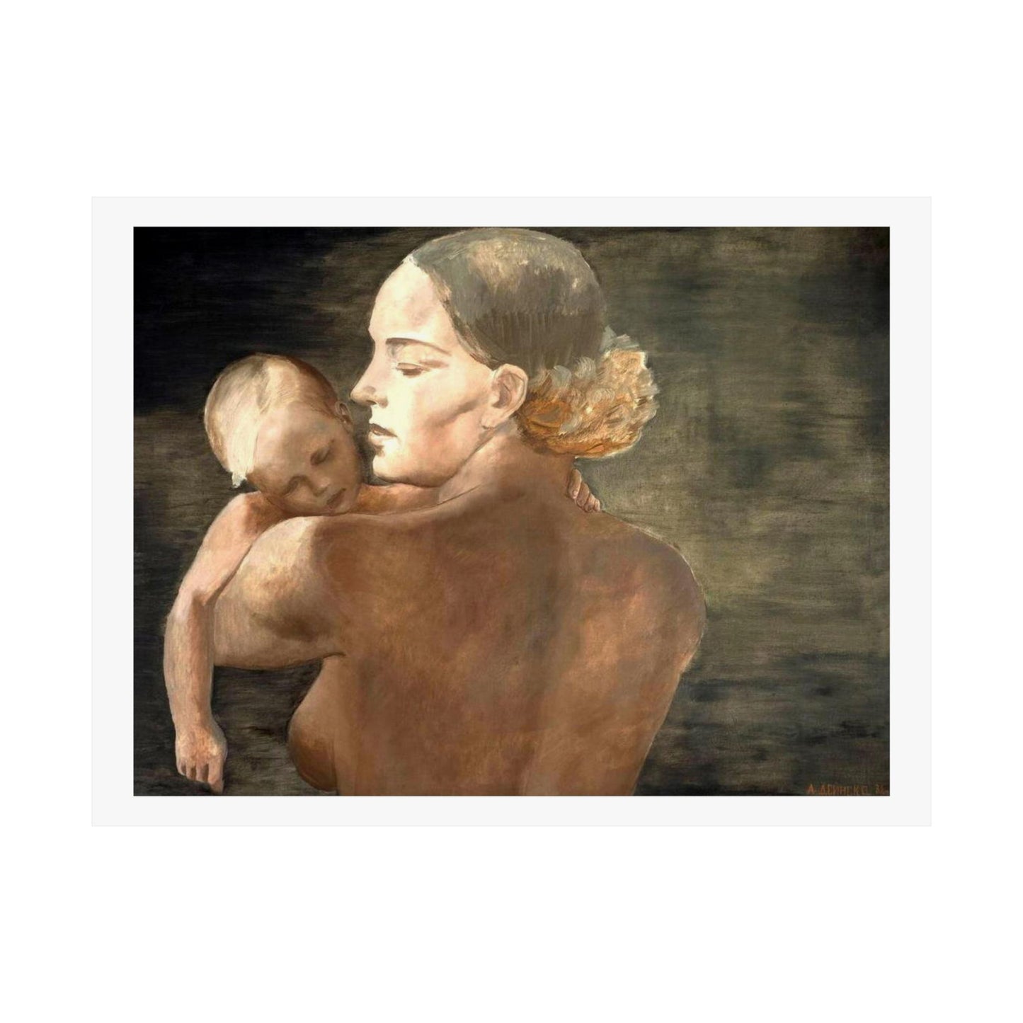 Mother by Alexander Deineka Art Print, A Timeless Depiction of Motherhood and Femininity, Feminist Wall Poster, Mother's Day Gift
