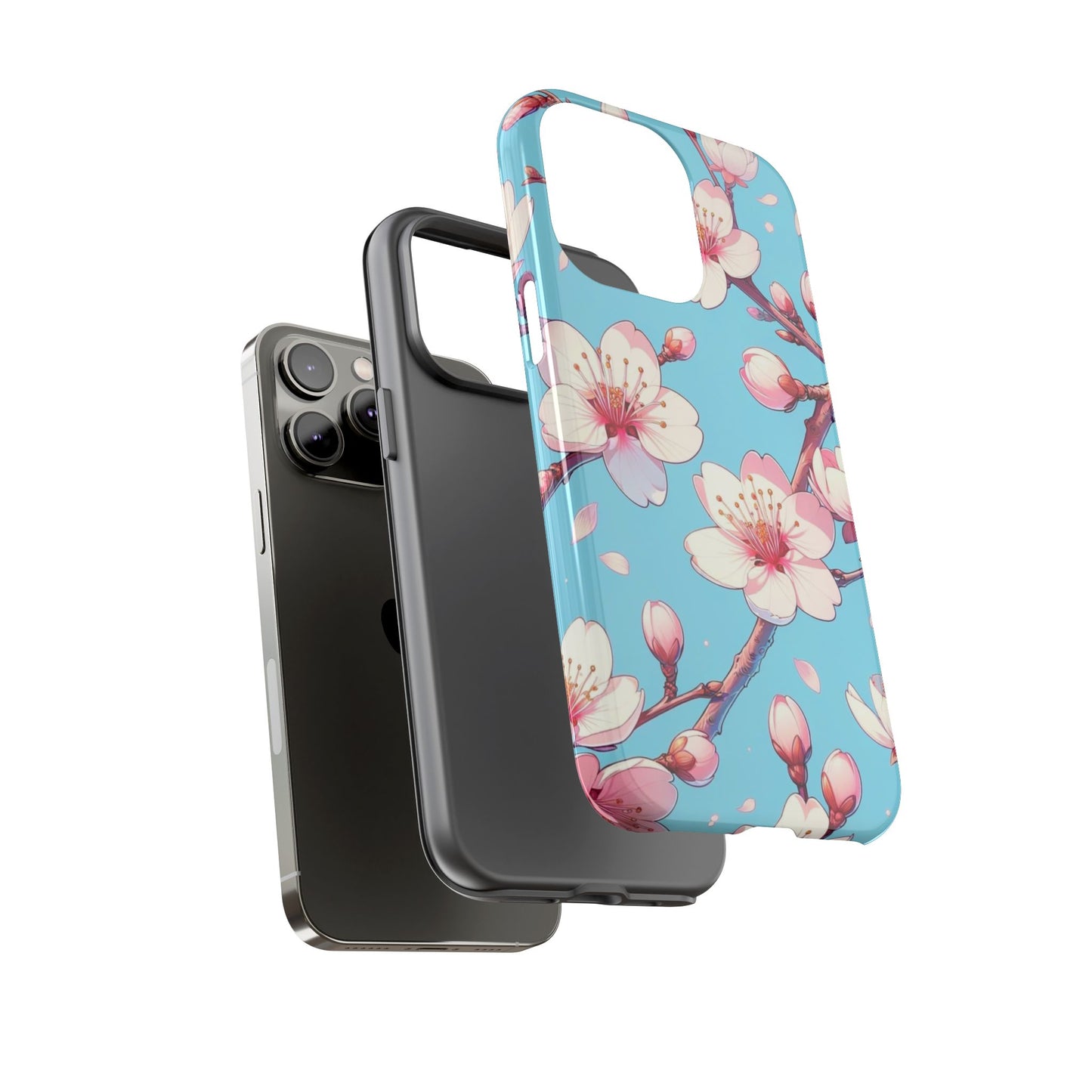 Anime Phone Case, Sakura Blossom Tough Case, Friend Gift, Japanese Culture, Protective Cover, Anime Lover Gift