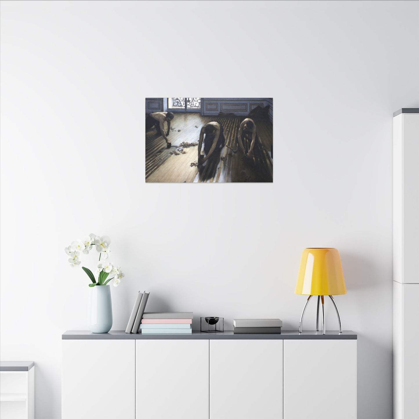 Gustave Caillebotte The Parquet Planers Canvas, French Impressionist Urban Art, Eco Friendly Wall Art for Home Decor