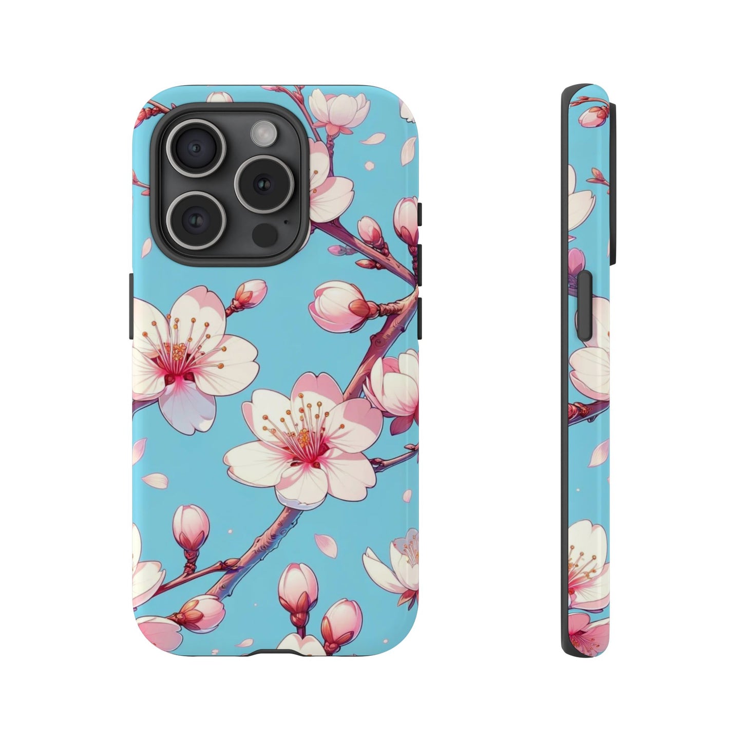 Anime Phone Case, Sakura Blossom Tough Case, Friend Gift, Japanese Culture, Protective Cover, Anime Lover Gift
