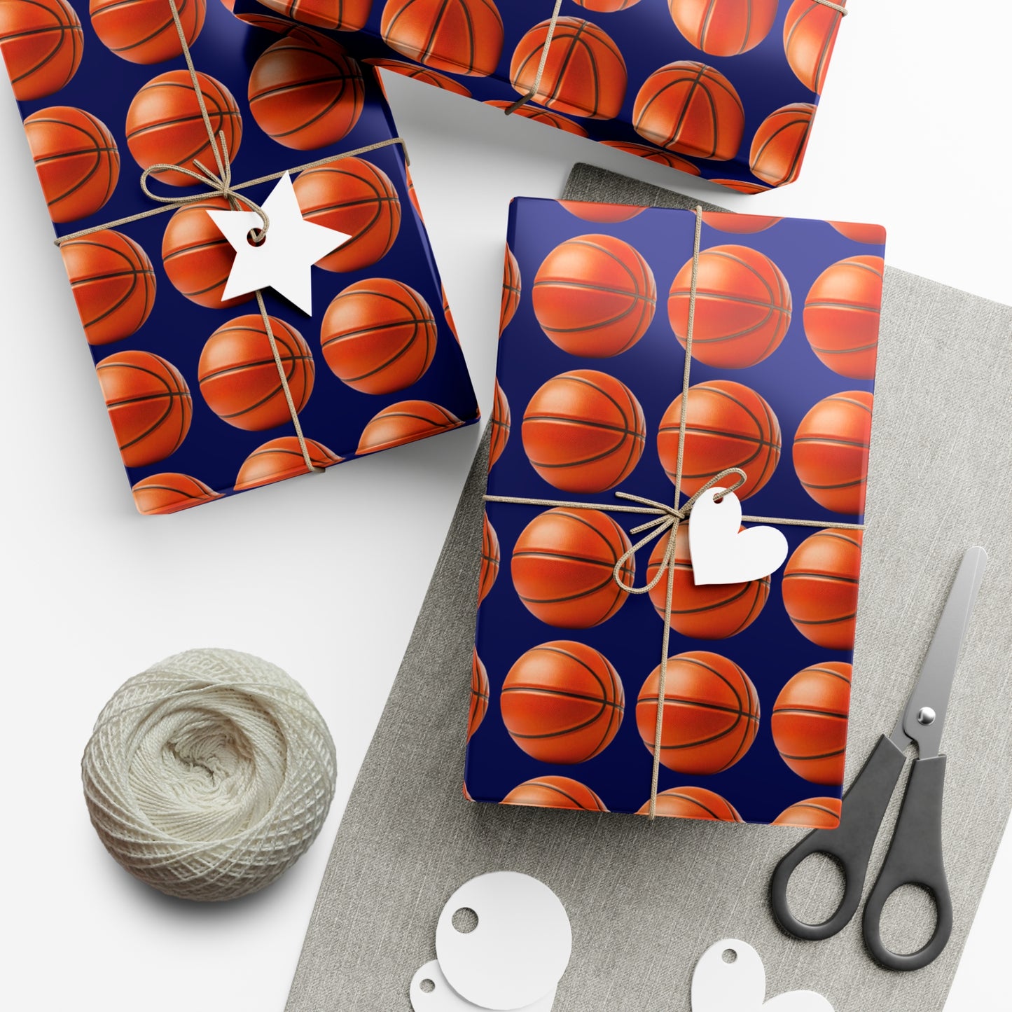 Basketball Wrapping Paper - Navy Blue - Perfect Gift for Him, Boyfriend, basketball fans