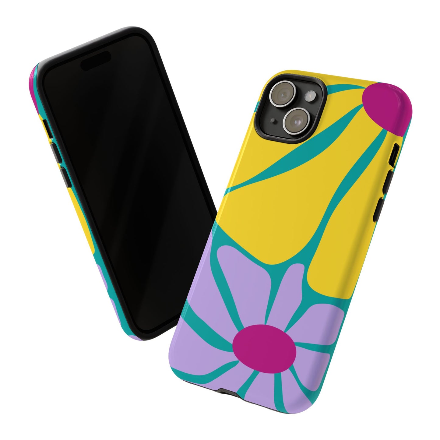 Matisse Style Floral Tough Phone Case, Colorful Abstract Flowers, Gift for Art Lovers, Wide Range of Smartphones