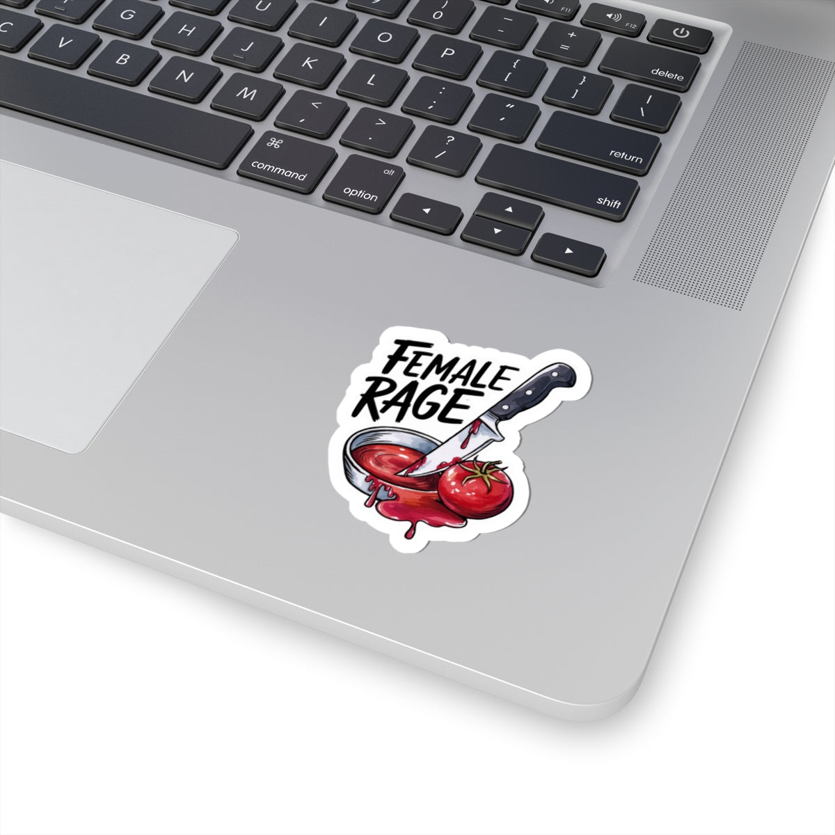 Feminist 'Female Rage' Vinyl Sticker, Bold Empowerment Decal for Laptops and Notebooks