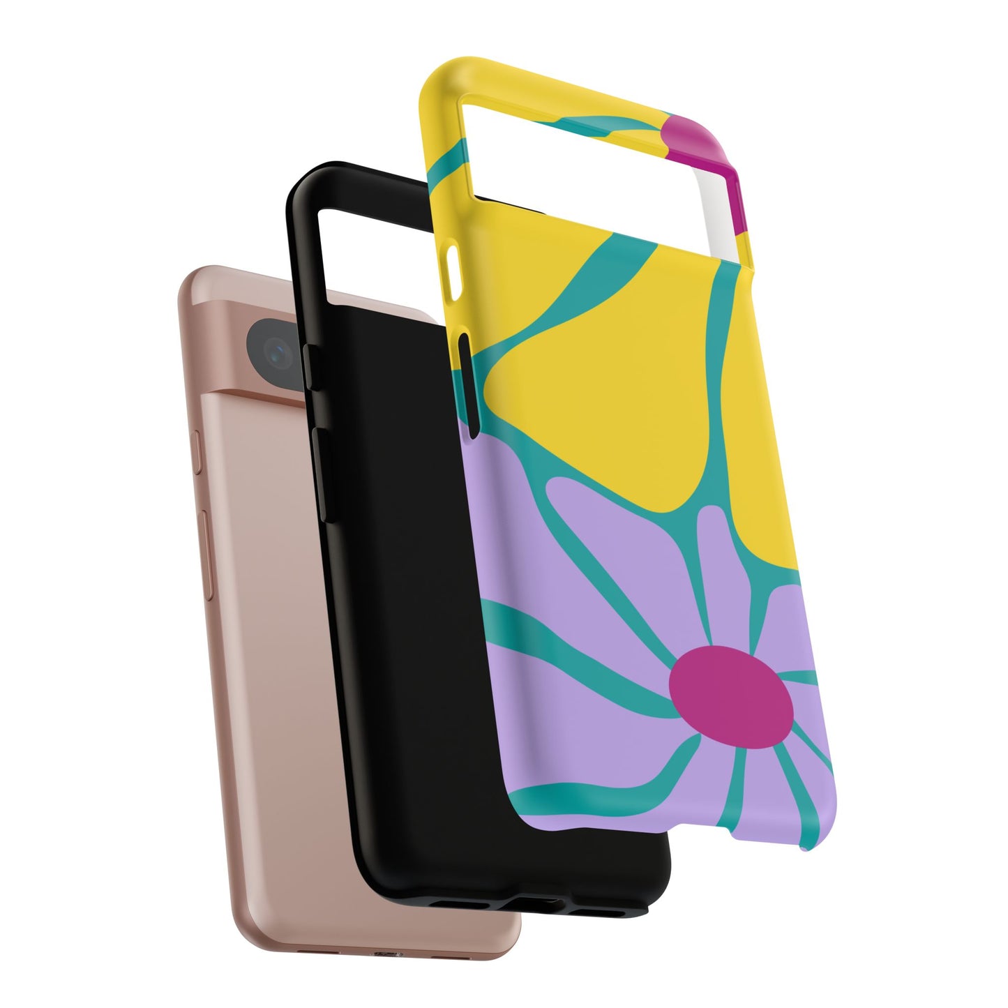 Matisse Style Floral Tough Phone Case, Colorful Abstract Flowers, Gift for Art Lovers, Wide Range of Smartphones