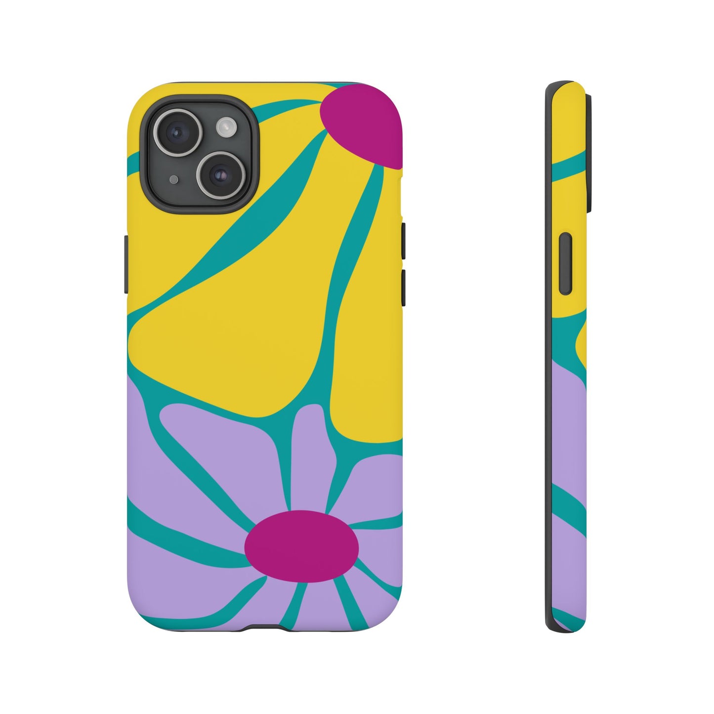 Matisse Style Floral Tough Phone Case, Colorful Abstract Flowers, Gift for Art Lovers, Wide Range of Smartphones