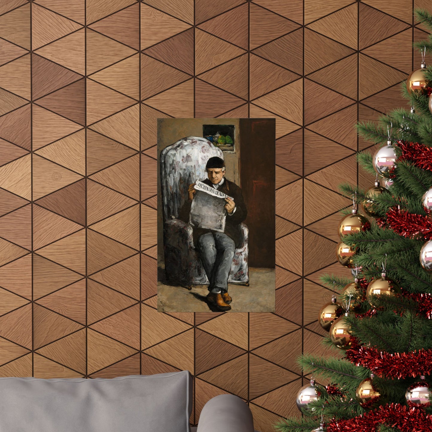 The Artist's Father, Reading by Paul Cezanne Art Print, Perfect Father's Day Gift, Present for Dads