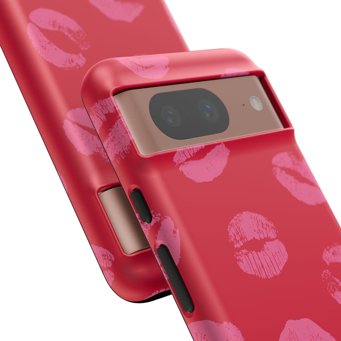 Lipstick Kisses Phone Case, Chic Tough Case for iPhone, Pixel, Galaxy, Stylish Gift for Girlfriend