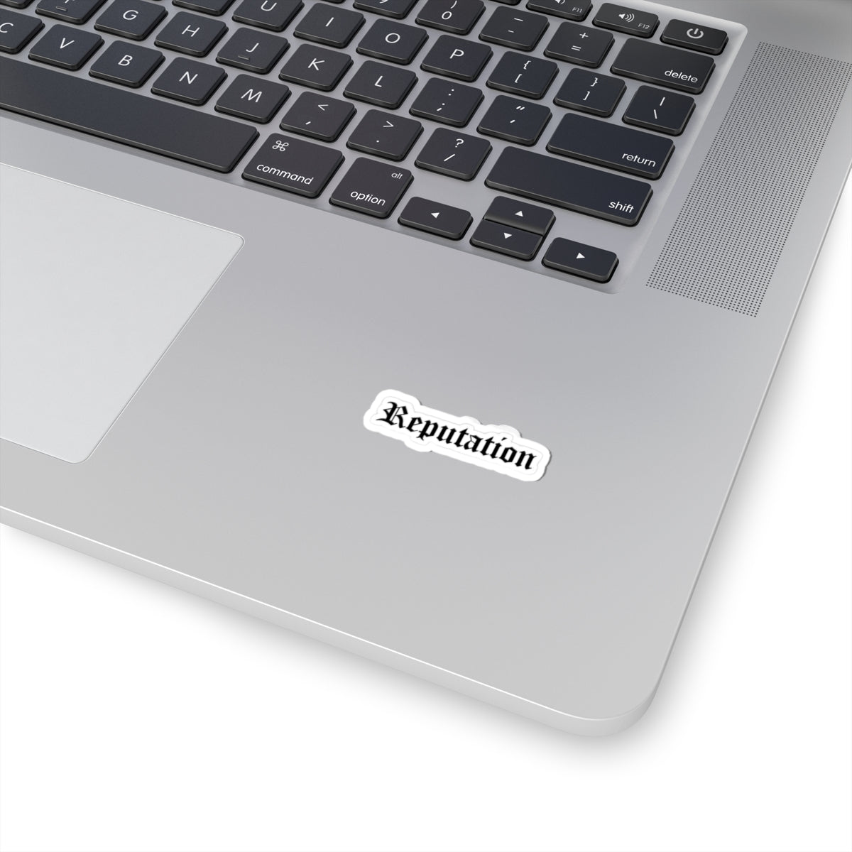 Reputation Font Vinyl Sticker, Edgy Kiss Cut Decal for Fans, Perfect for Water Bottles, Laptops, and More