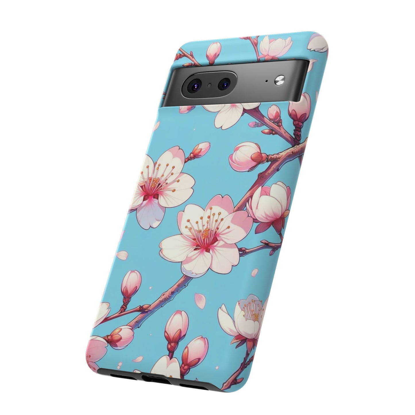 Anime Phone Case, Sakura Blossom Tough Case, Friend Gift, Japanese Culture, Protective Cover, Anime Lover Gift
