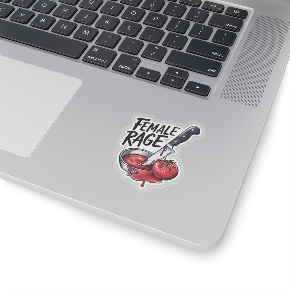 Feminist 'Female Rage' Vinyl Sticker, Bold Empowerment Decal for Laptops and Notebooks