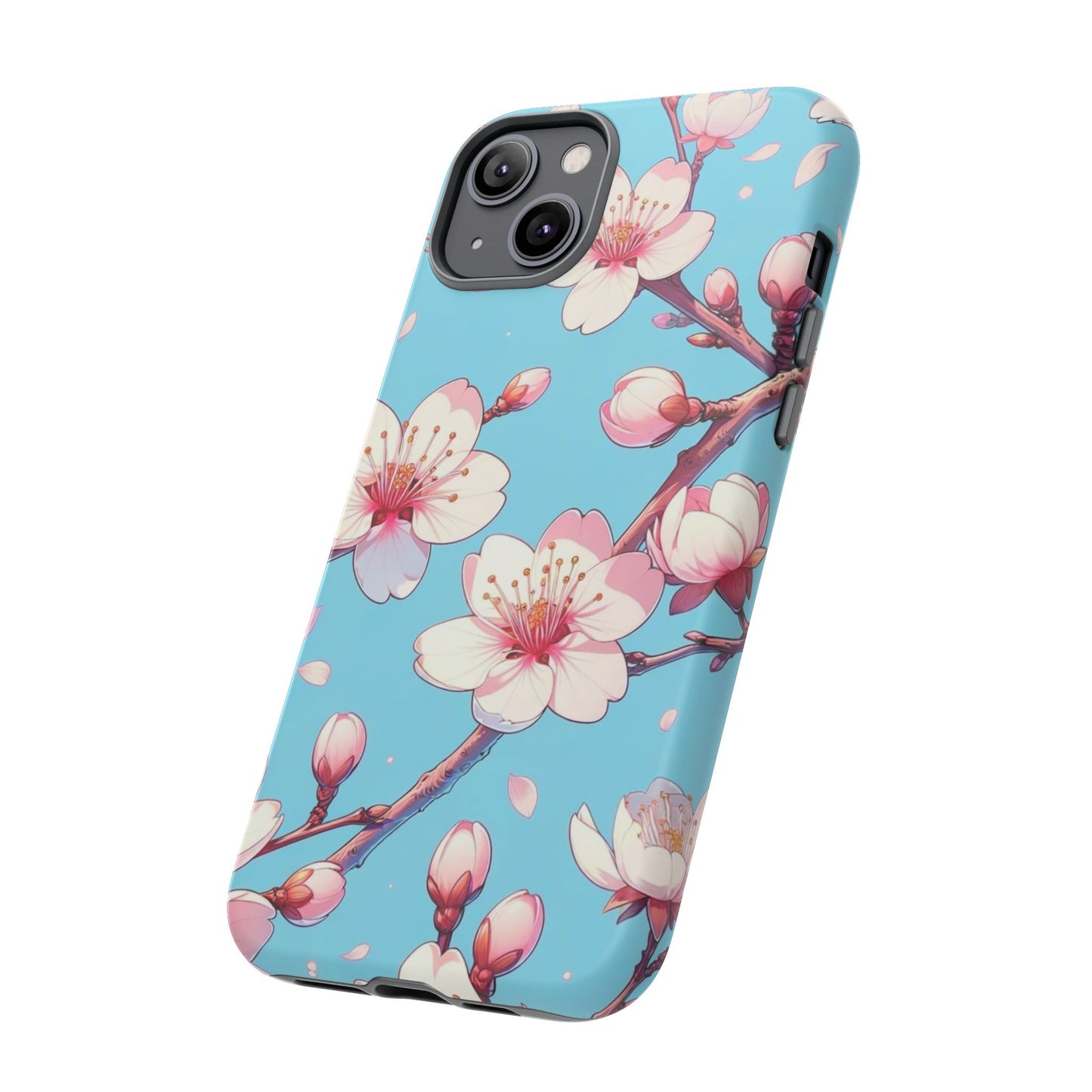 Anime Phone Case, Sakura Blossom Tough Case, Friend Gift, Japanese Culture, Protective Cover, Anime Lover Gift