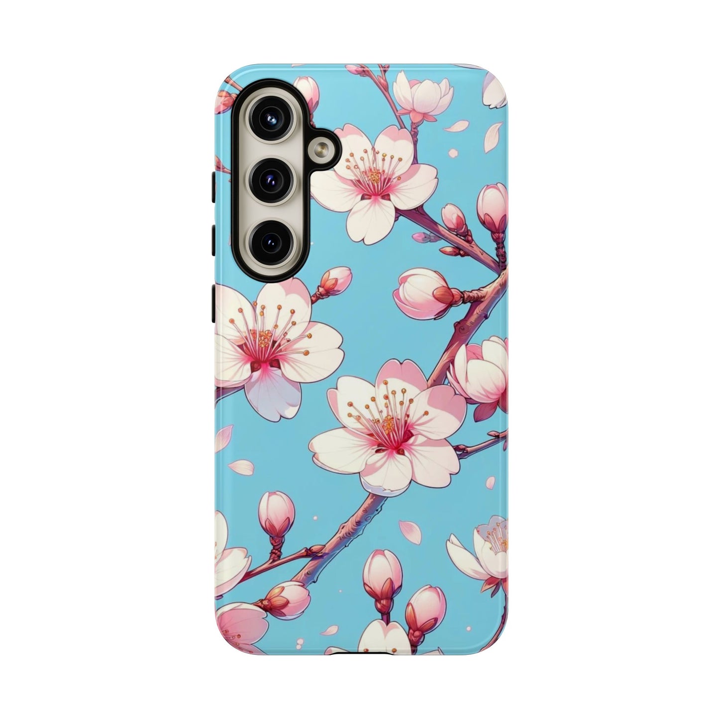 Anime Phone Case, Sakura Blossom Tough Case, Friend Gift, Japanese Culture, Protective Cover, Anime Lover Gift
