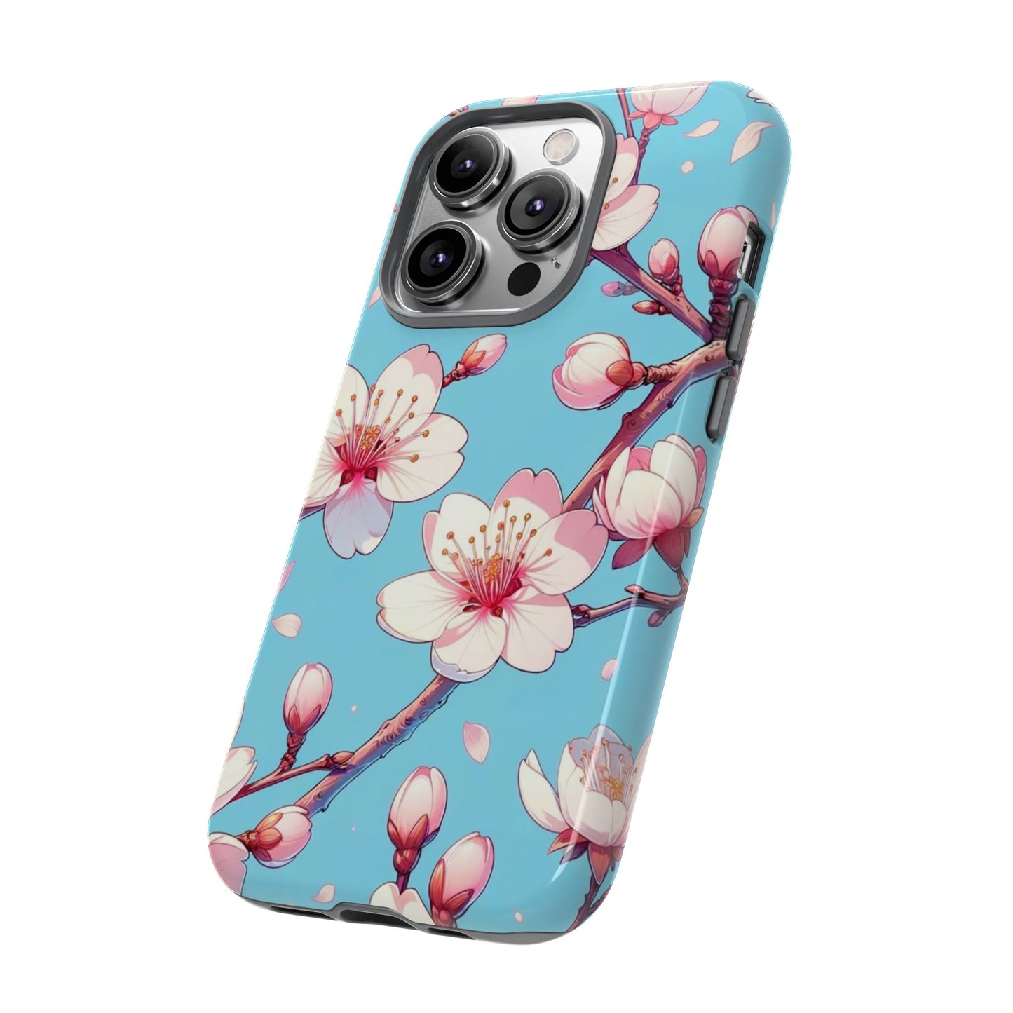 Anime Phone Case, Sakura Blossom Tough Case, Friend Gift, Japanese Culture, Protective Cover, Anime Lover Gift