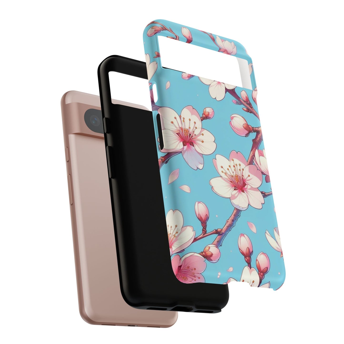 Anime Phone Case, Sakura Blossom Tough Case, Friend Gift, Japanese Culture, Protective Cover, Anime Lover Gift