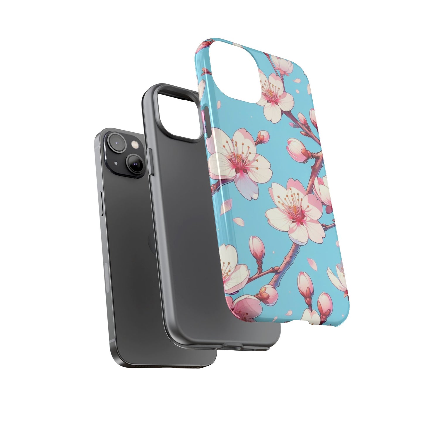 Anime Phone Case, Sakura Blossom Tough Case, Friend Gift, Japanese Culture, Protective Cover, Anime Lover Gift