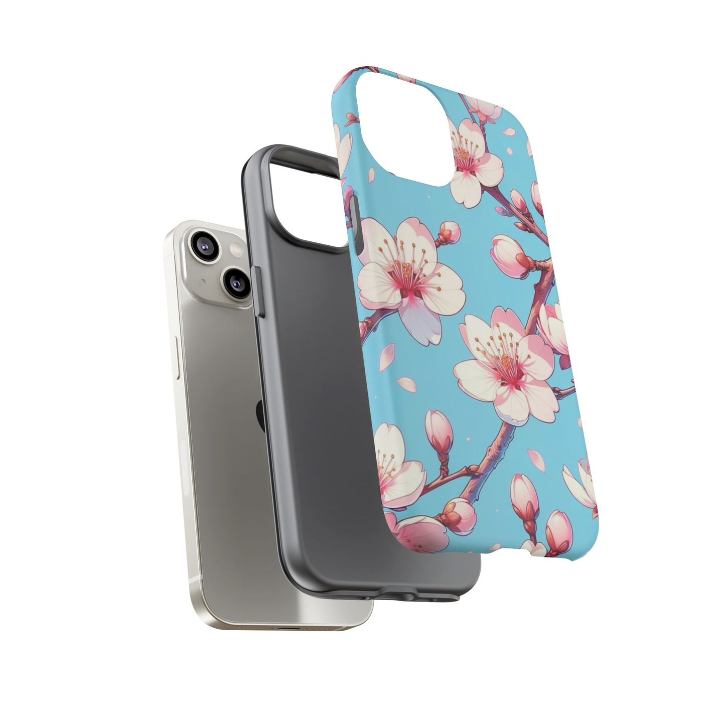 Anime Phone Case, Sakura Blossom Tough Case, Friend Gift, Japanese Culture, Protective Cover, Anime Lover Gift