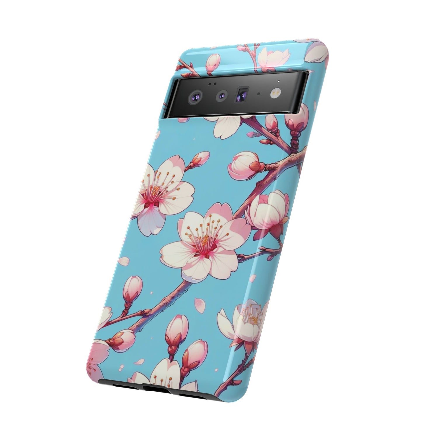 Anime Phone Case, Sakura Blossom Tough Case, Friend Gift, Japanese Culture, Protective Cover, Anime Lover Gift