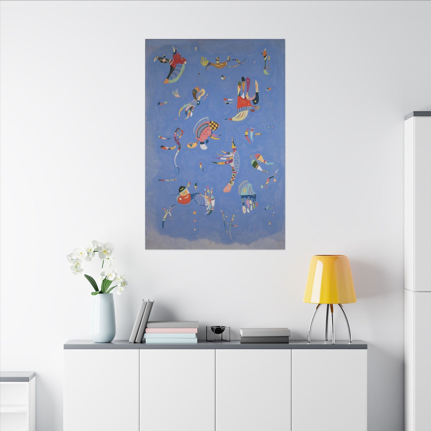 Blue Sky by Wassily Kandinsky, Canvas Print, Modern Abstract Art Decor