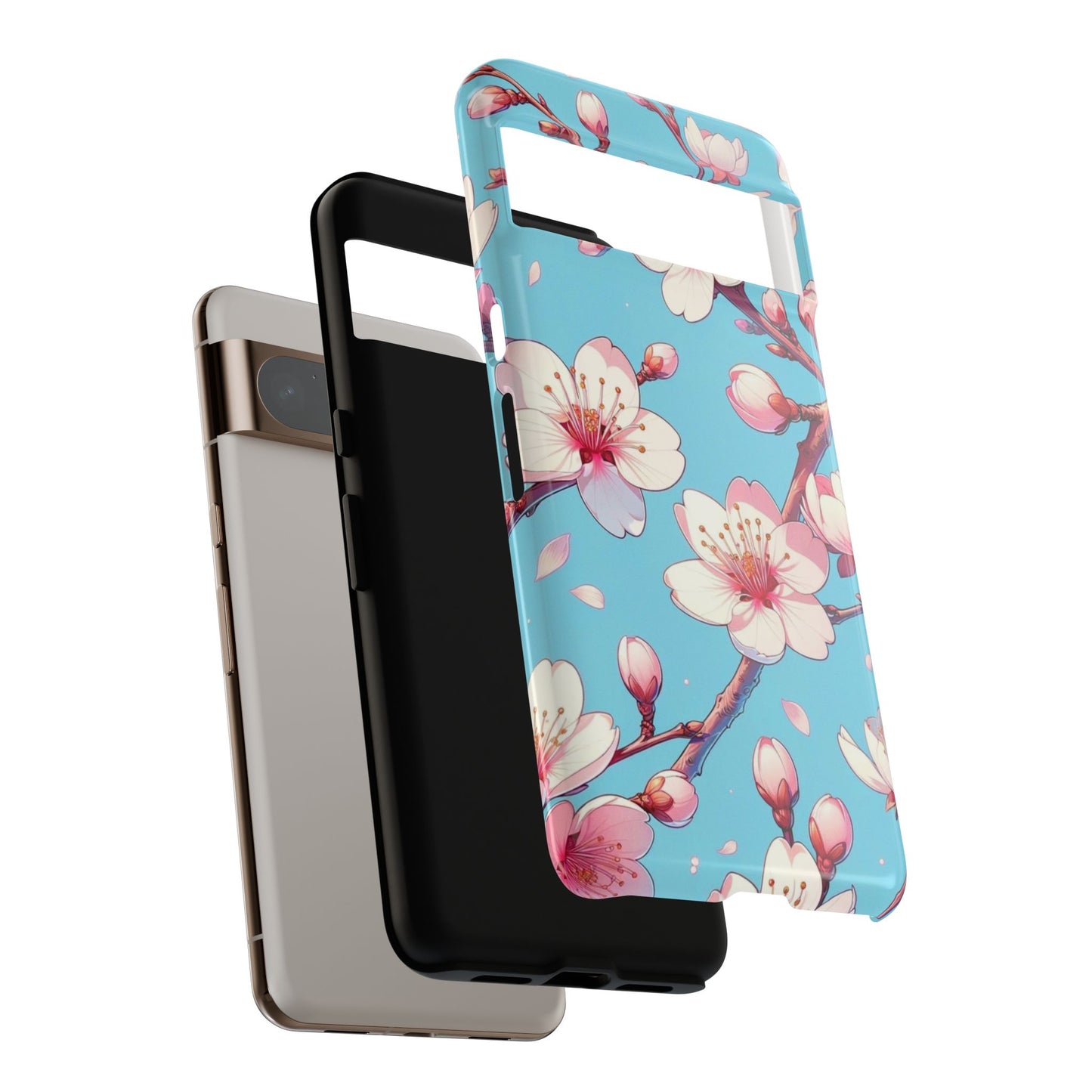 Anime Phone Case, Sakura Blossom Tough Case, Friend Gift, Japanese Culture, Protective Cover, Anime Lover Gift