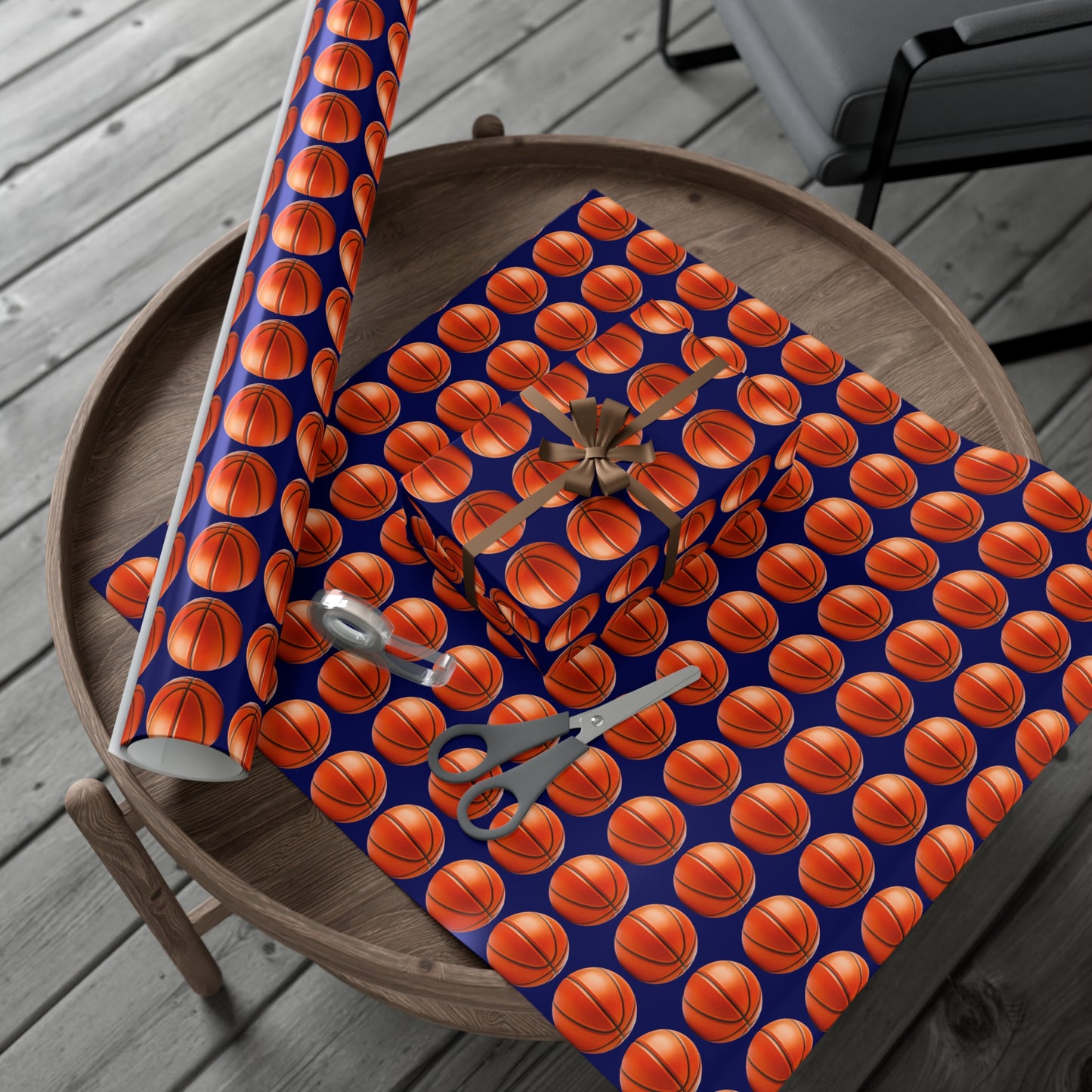 Basketball Wrapping Paper - Navy Blue - Perfect Gift for Him, Boyfriend, basketball fans