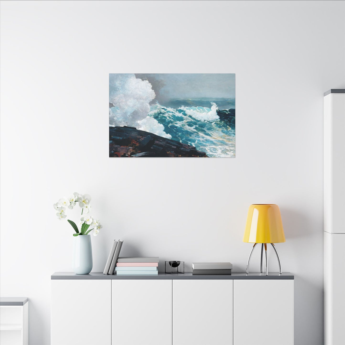 Winslow Homer Northeaster Canvas Print, Majestic Sea Waves Art, Eco Friendly Wall Decor, Perfect Gift Idea