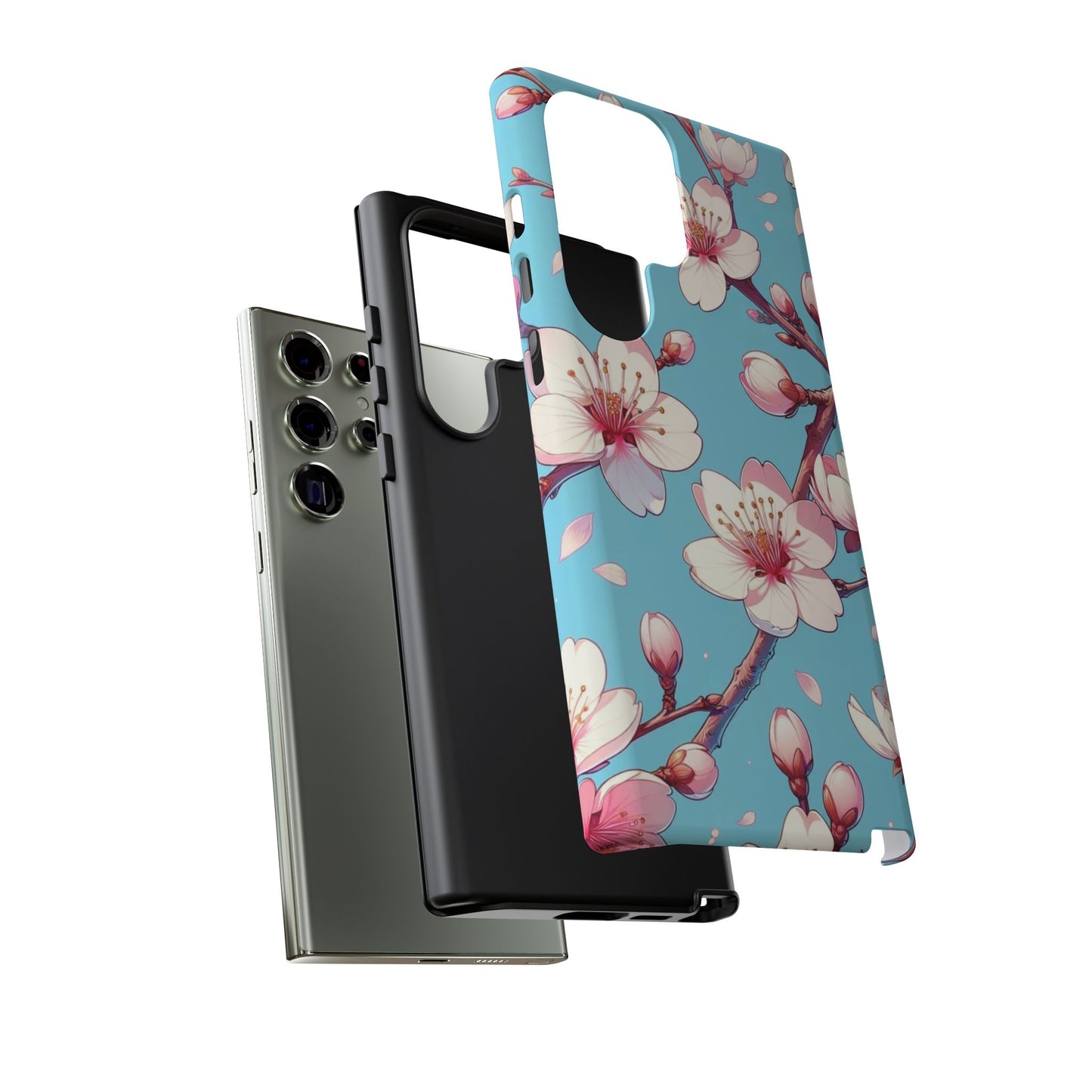Anime Phone Case, Sakura Blossom Tough Case, Friend Gift, Japanese Culture, Protective Cover, Anime Lover Gift