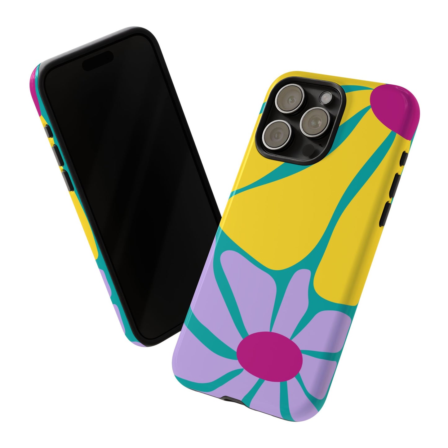 Matisse Style Floral Tough Phone Case, Colorful Abstract Flowers, Gift for Art Lovers, Wide Range of Smartphones