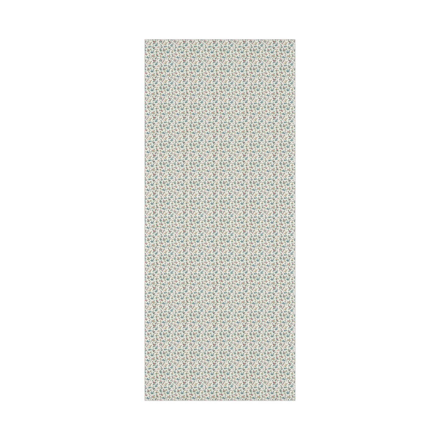 Elegant wildflower gift wrap in soft beige with delicate floral design, eco-friendly wrapping paper for birthdays, weddings, and special occasions.